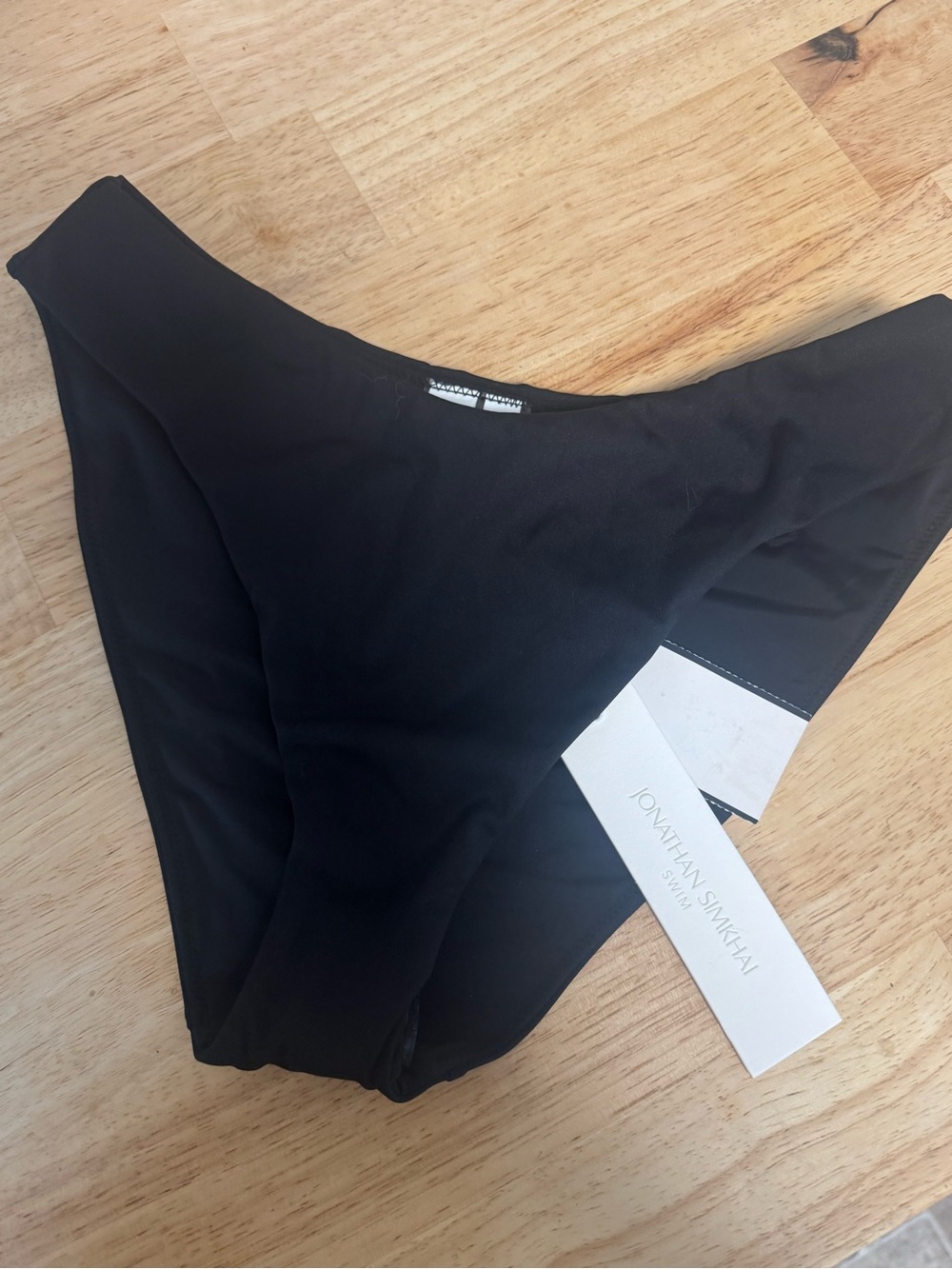 Jonathan Simkhai Black High-Waist Bikini Briefs